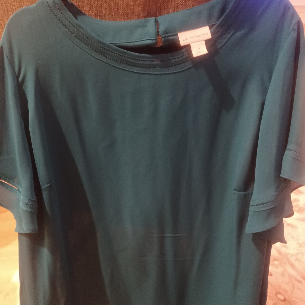 Liz Claiborne Teal Women's Blouse